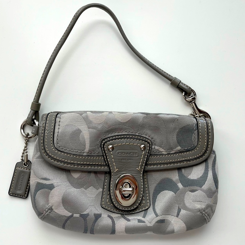 Coach clutch wristlet
